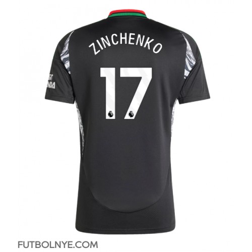 Camiseta Arsenal Oleksandr Zinchenko #17 Visitante Equipación 2024-25 manga corta